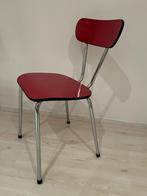 Rode retro formica stoel, Ophalen, Gebruikt, Rood, Eén
