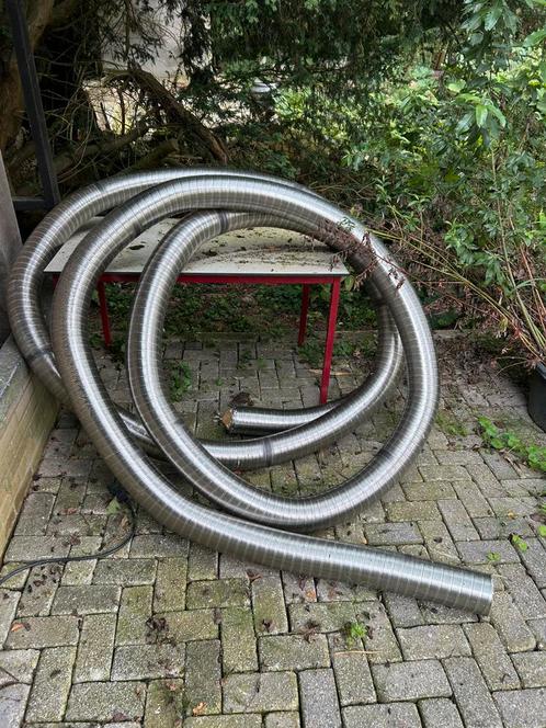 Flexibele dubbelwandige kachelpijp rookkanaal 12 meter 120mm, Huis en Inrichting, Kachels, Inbouw, Houtkachel, Hout, Ophalen