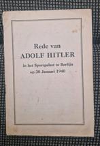 Rede van Hitler, Verzamelen, Ophalen of Verzenden, Duitsland, Boek of Tijdschrift