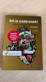 B. Baarda - Dit is onderzoek!, Ophalen of Verzenden, B. Baarda, Management, Zo goed als nieuw