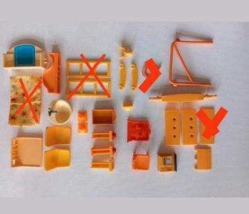 O Playmobil onderdelen geel 0,25 per stuk beschikbaar voor biedingen