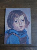 Vintage schilderij prent Huilend Jongetje Giovanni Bragolin, Ophalen of Verzenden