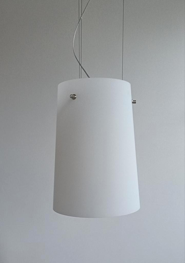 Prandina Sera S1 hanglampen 2x, Huis en Inrichting, Lampen | Hanglampen, Zo goed als nieuw, 50 tot 75 cm, Glas, Metaal, Ophalen