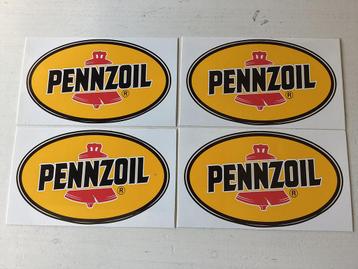4 stickers Pennzoil beschikbaar voor biedingen