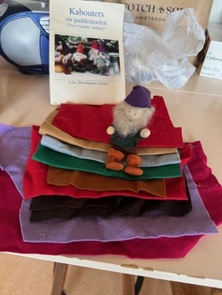 Kaboutertjes naaien en maken van vilt, Hobby en Vrije tijd, Breien en Haken, Nieuw, Breien of Haken, Overige typen, Ophalen of Verzenden