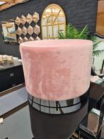 Roze poef / voetenbank, Minder dan 50 cm, N/A, Rond, N/A