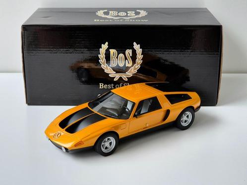 1:18 BoS-models Mercedes-Benz C111 Concept Oranje 1970, Hobby en Vrije tijd, Modelauto's | 1:18, Zo goed als nieuw, Auto, Overige merken