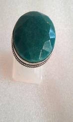 zilver Ring met Smaragd, Sieraden, Tassen en Uiterlijk, Ringen, Verzenden, Nieuw, 17 tot 18, Dame of Heer