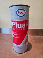 Vintage Esso Olieblik 1 Liter Vol Motorolie, Verzamelen, Blikken, Ophalen of Verzenden, Gebruikt, Overige