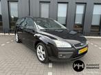 Ford Focus Wagon 2.0-16V Titanium Leer Airco Stoelverwarming, Gebruikt, 4 cilinders, Zwart, Handgeschakeld