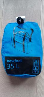 Reistas handbagage 35 liter. opvouwbaar tot klein pakketje, Blauw, Zo goed als nieuw, Ophalen