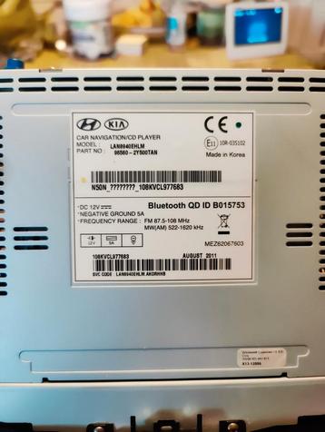 Kia/Hyundai Navigatie/CD Speler LAN8940EHLM beschikbaar voor biedingen