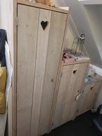 Steigerhouten kledingkasten, Huis en Inrichting, Kasten | Kledingkasten, Ophalen, Gebruikt, Met hangruimte