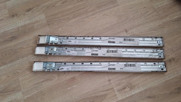 Ikea LÄTTHET Ophangrail (60cm) voor PLATSA - 3 stuks, Doe-het-zelf en Verbouw, IJzerwaren en Bevestigingsmiddelen, Nieuw, Overige typen