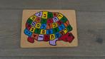 Hebreeuws alfabet puzzel, Ophalen, Gebruikt, 10 tot 50 stukjes, Van hout
