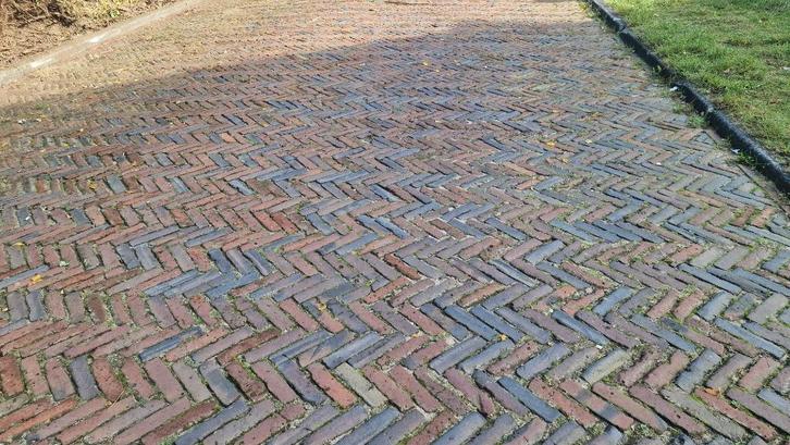 Oude waaltjes oudhollandse handgebakken 5 duimers, Tuin en Terras, Tegels en Klinkers, Gebruikt, Klinkers, Overige materialen