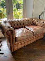 Chesterfield Lederen 2-zitsbank, Huis en Inrichting, Banken | Sofa's en Chaises Longues, Ophalen, Gebruikt, 150 tot 200 cm, Tweepersoons