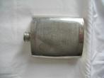 Heupfles Pinder Bros Pewter Half Gevormd Vintage, Antiek en Kunst, Ophalen of Verzenden