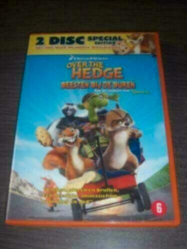Over the Hedge Beesten bij de buren 2-disc s.e. nieuwstaat, Cd's en Dvd's, Dvd's | Tekenfilms en Animatie, Zo goed als nieuw, Amerikaans