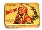 blik sigaren Indian Chief cigar tin Variant Indiaan, Overige merken, Gebruikt, Overige, Ophalen of Verzenden