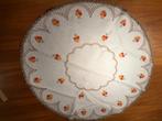 Vintage tafelkleed rond borduur 70cm, Ophalen of Verzenden, Gebruikt, Rond