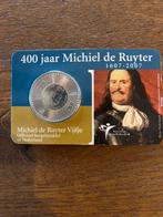 Zilveren 5 Euro Michiel de Ruyter Herdenkingsmunt, Verzenden, Koningin Beatrix, Zilver, Euro's
