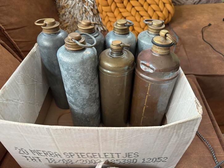 Antieke Warmwaterkruik - Vintage Brocante, Huis en Inrichting, Woonaccessoires | Kandelaars en Kaarsen, Gebruikt, Minder dan 25 cm