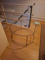 Salontafel glas goud, Ophalen, Gebruikt, 50 tot 100 cm, Glas