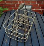 brocante flessenrek van zink, vintage, Ophalen