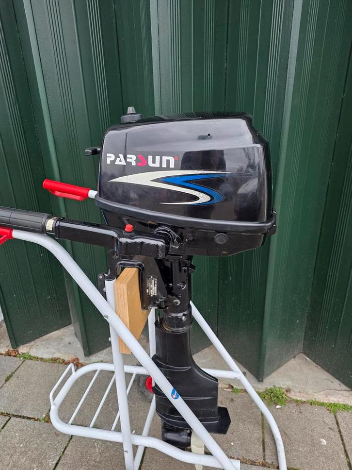 Parsun 5pk 4takt langstaart incl grote beurt inruil mogelijk, Watersport en Boten, Buiten- en Binnenboordmotoren, Gebruikt, Benzine