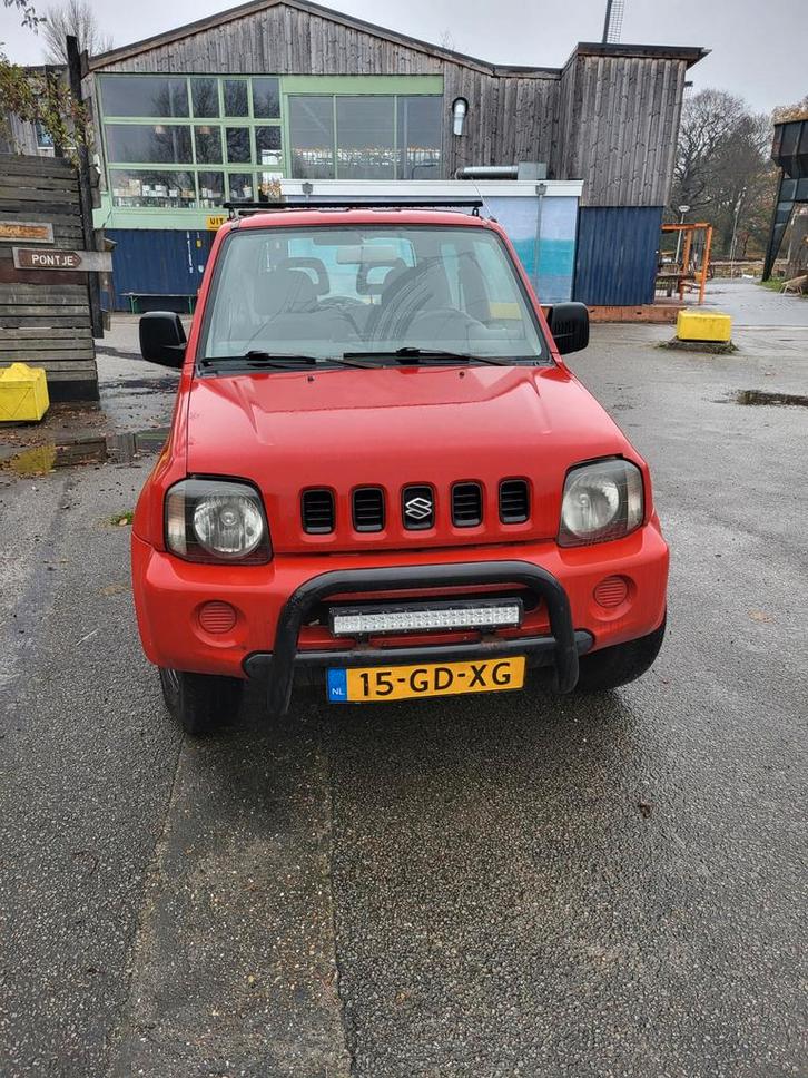 Suzuki Jimny 1.3 JX 4WD 2000 Rood, Auto's, Suzuki, Particulier, Jimny, 4x4, Airbags, Airconditioning, Centrale vergrendeling, Elektrische ramen