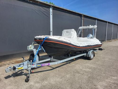 ZAR 53 met HONDA BF90 en PEGA V-liner, Watersport en Boten, Rubberboten, Gebruikt, Overige merken, Overige materialen, 70 tot 120 pk