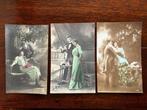 3x ansichtkaart ROMANTISCH uit 1917 183/5 232/6 en 485/4, Ophalen of Verzenden, Voor 1920, Gelopen, Noord-Brabant