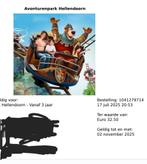 2x ticket hellendoorn geldig tot 2 november, Tickets en Kaartjes, Twee personen, Ticket of Toegangskaart