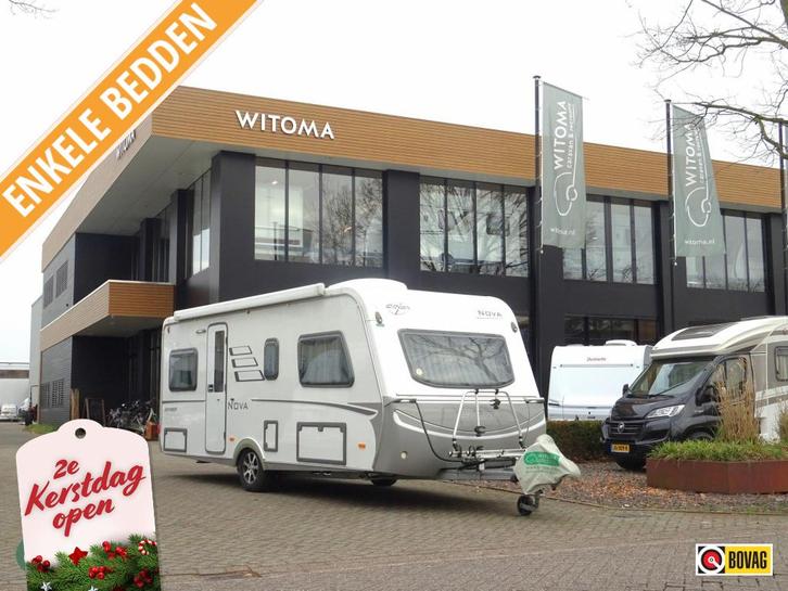 Eriba Nova 531 2e Kerstdag geopend, Caravans en Kamperen, Caravans, Bedrijf, tot en met 4, 1250 - 1500 kg, Rondzit, Eriba, 2 aparte bedden