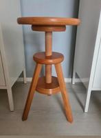 Vintage houten kruk, verstelbaar in hoogte, Huis en Inrichting, Krukjes, Ophalen of Verzenden, Zo goed als nieuw, Hout