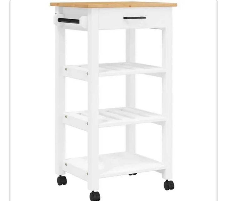 Keuken trolley, Huis en Inrichting, Keuken | Keukenelementen, Gebruikt, Minder dan 100 cm, Minder dan 50 cm, 25 tot 50 cm, Wit