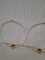 3 gouden messing wandkandelaars, Huis en Inrichting, Ophalen of Verzenden, Nieuw, Metaal, Minder dan 25 cm