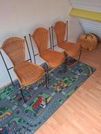 3 STOELEN ALS NIEUW, Huis en Inrichting, Stoelen, Ophalen, Zo goed als nieuw, Zwart, Metaal