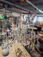 Kristallen Kroonluchter - 8 Armen, 12 Lichtpunten, Ophalen of Verzenden, Gebruikt, Glas, Klassiek
