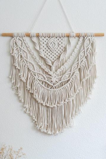 Macrame wandkleed wandhanger handgemaakt beschikbaar voor biedingen
