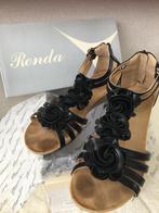 Zwarte sandalen Renda uit Rimini - Italië - 39, Zwart, Gedragen, Renda, Sandalen of Muiltjes