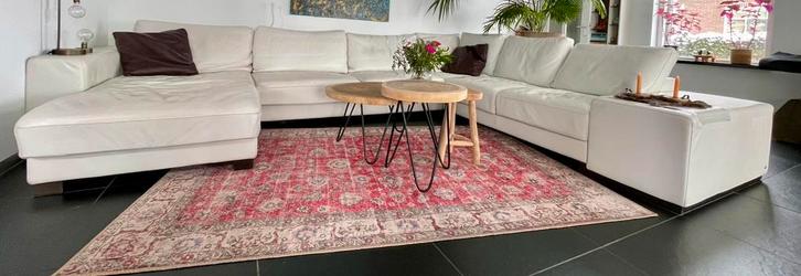 Grote zithoek Natuzzi, Huis en Inrichting, Banken | Complete zithoeken, Gebruikt, Leer, Ophalen