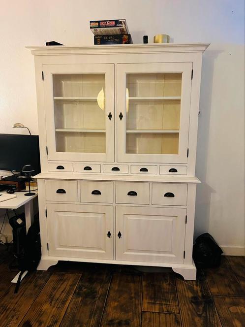 witte buffetkast, Huis en Inrichting, Kasten | Buffetkasten, Zo goed als nieuw, 200 cm of meer, 100 tot 150 cm, 25 tot 50 cm, Ophalen