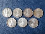 7 zilveren liberty eagles, Postzegels en Munten, Munten | Amerika, Ophalen of Verzenden, Noord-Amerika, Zilver