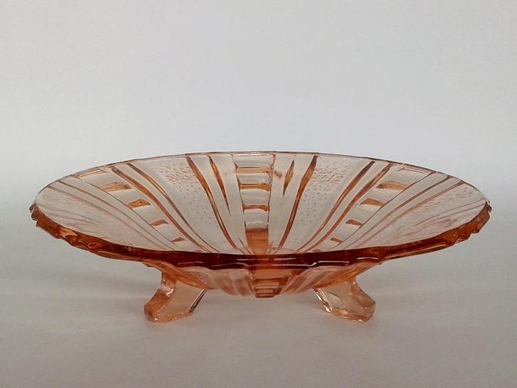 Schaal Walther & Söhne Hubertus Persglas Art Deco, Antiek en Kunst, Antiek | Glas en Kristal, Ophalen of Verzenden