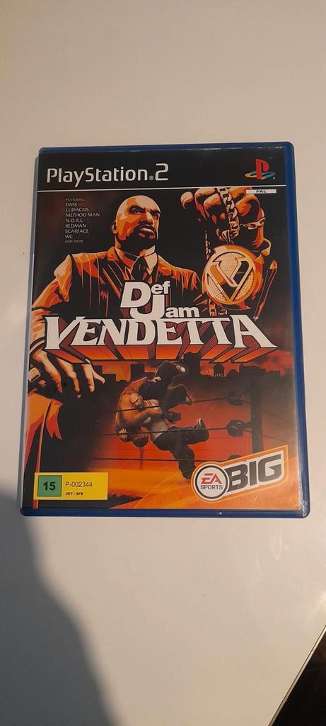 Def Jam Vendetta - PlayStation 2, Spelcomputers en Games, Games | Sony PlayStation 2, Gebruikt, Vechten, 3 spelers of meer, Vanaf 16 jaar