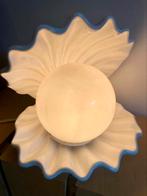 Vintage oester schelp lamp met parel keramiek jaren 70, Overige materialen, Gebruikt, Ophalen of Verzenden, Minder dan 50 cm