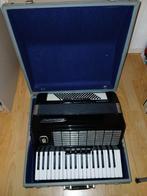 Accordeon, Merk; Weltmeister, type Stella, 96 bassen Zwart, Muziek en Instrumenten, Accordeons, Gebruikt, 96-bas, Weltmeister