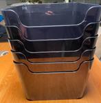 5x Ikea Pluggis Bakken Zwart - 14 Liter, Ophalen, Gebruikt, Minder dan 50 cm, Minder dan 50 cm